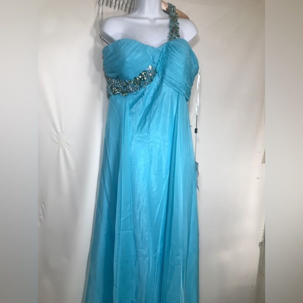 Colors Dress prom Evening Blue One Shoulder dress size 12